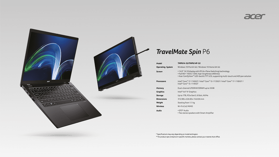 Acer TravelMate P6