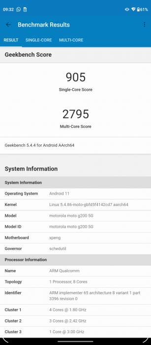 Motorola Moto G200 - Bardzo wydajny średniak