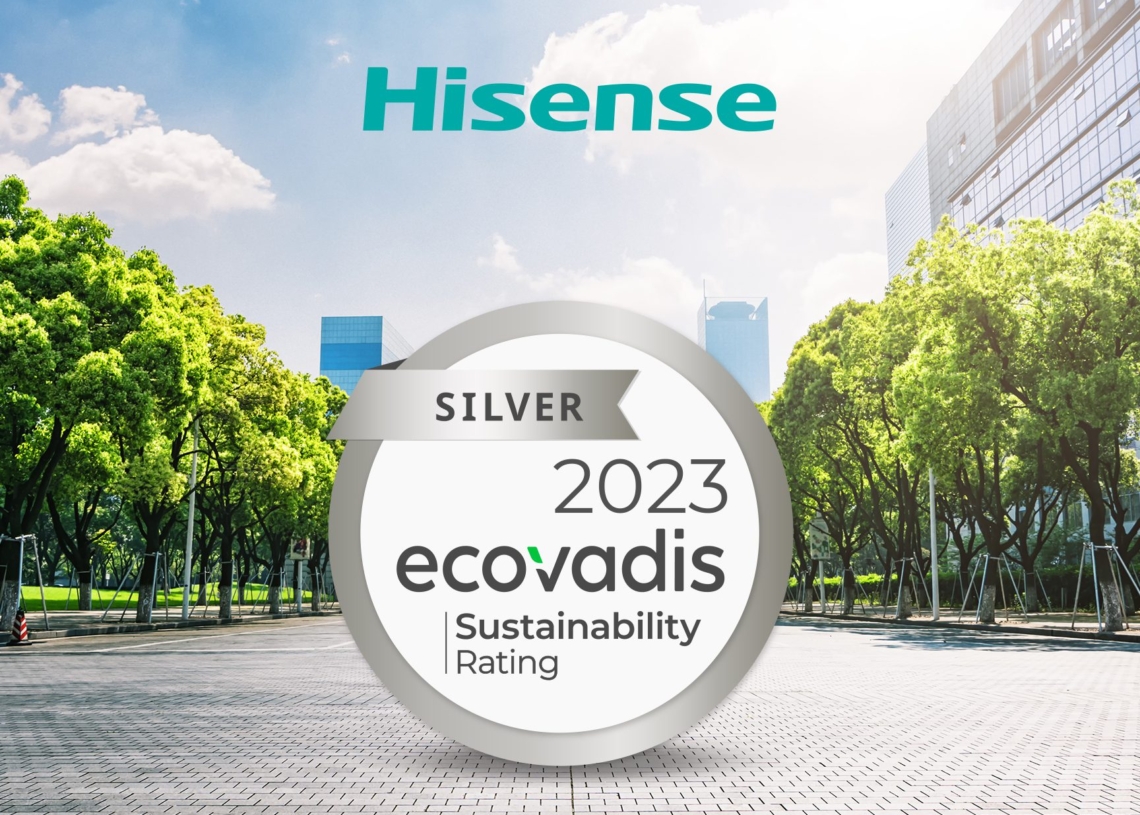 Hisense odznaczona prestiżową nagrodą EcoVadis